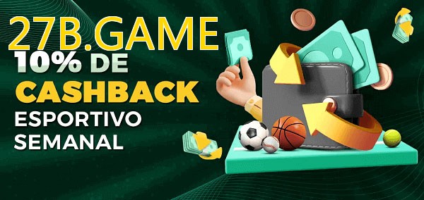 10% de bônus de cashback na 27B.GAME